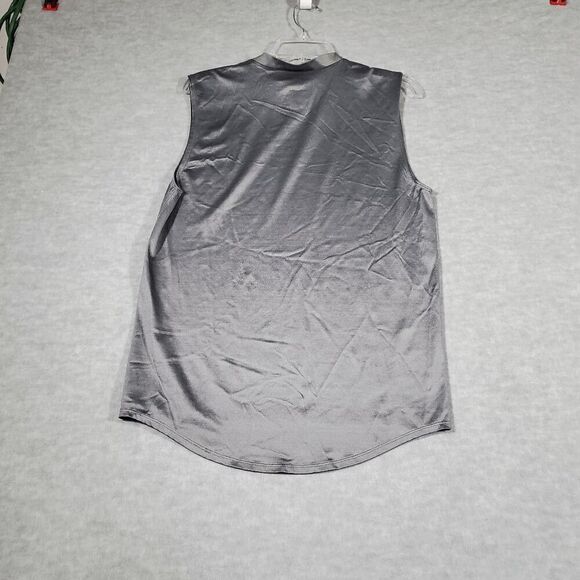 NFL Equipment Tank Mens 2XL Gray Activewear Play Dry High Neck Pullover Reebok - Picture 8 of 9